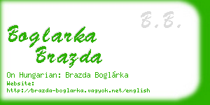 boglarka brazda business card